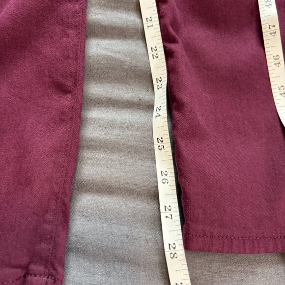 NWT AG Adriano Goldschmied Burgundy The Stevie Ankle Slim Straight Size 27 - Picture 10 of 13